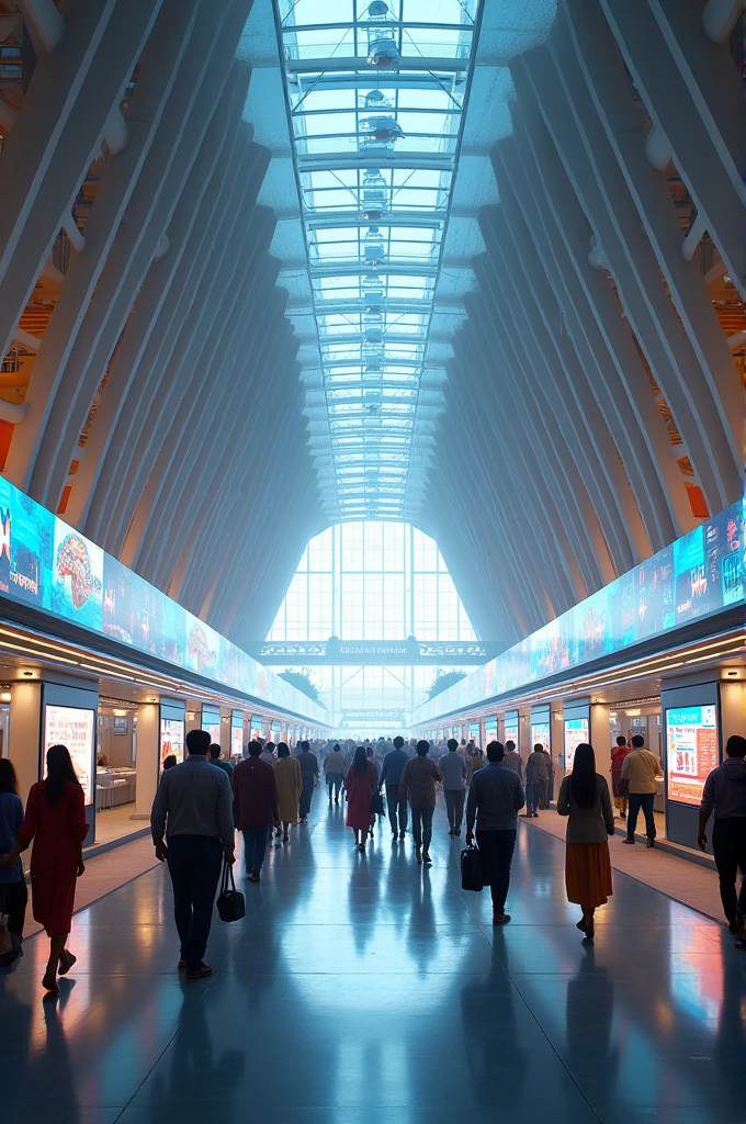 Imagine A Futuristic Indian Bus Station