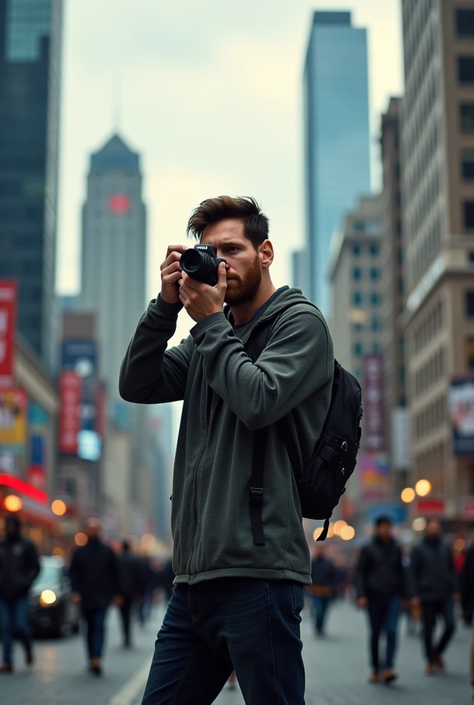 Messi as a photographer 
