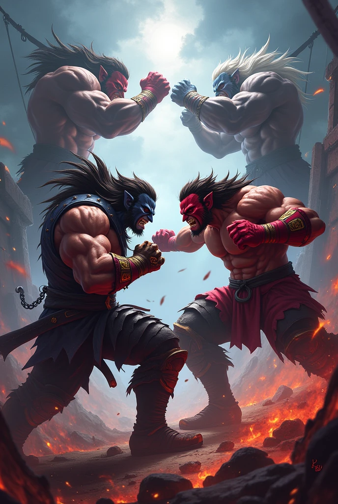A card template for fighting card games