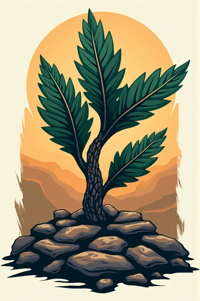 Generate me a logo about a plant that has to do with the company for which the logo is directed(The company is a 4x4 truck company and the company is called RTK-Road)