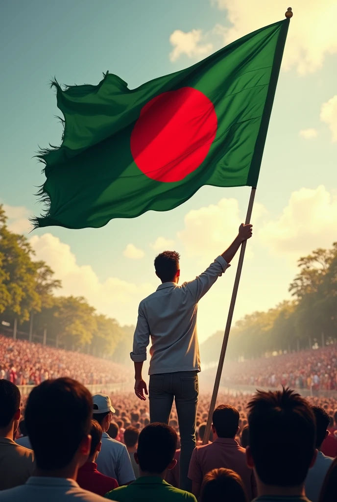 একটি বাংলাদেশের পতাকা নিয়ে পুরো বিশ্ব যে তাক লাগিয়ে দিলাম আবার স্বাধীন বাংলা পেলাম