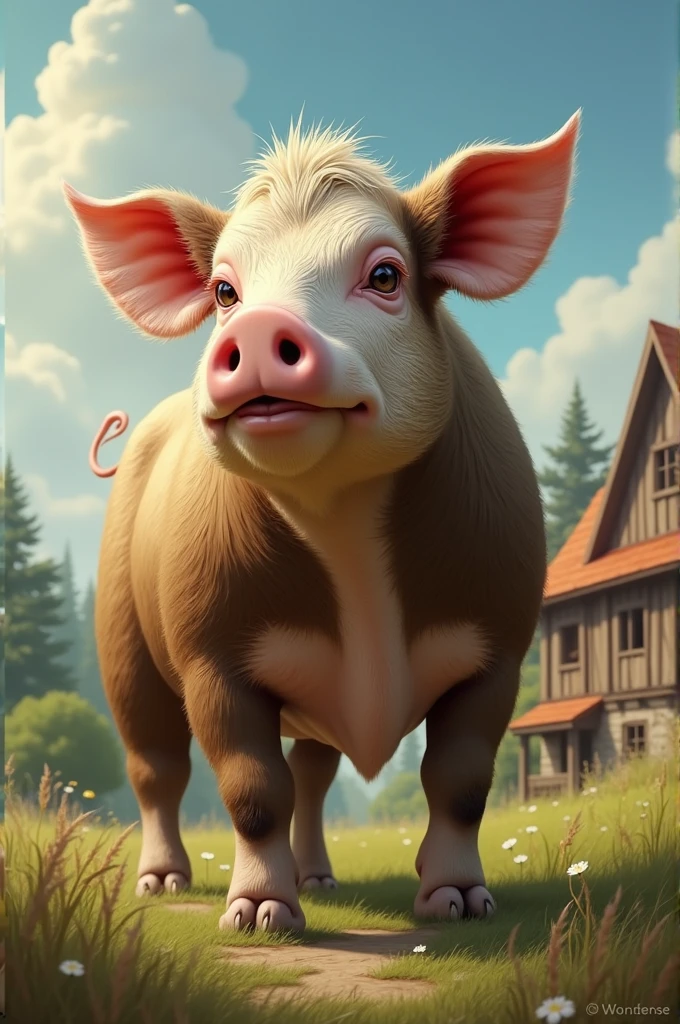 Cow mixed with pig