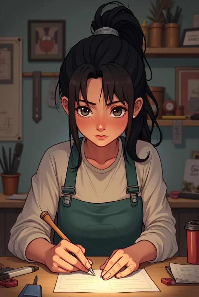 A girl who works hard