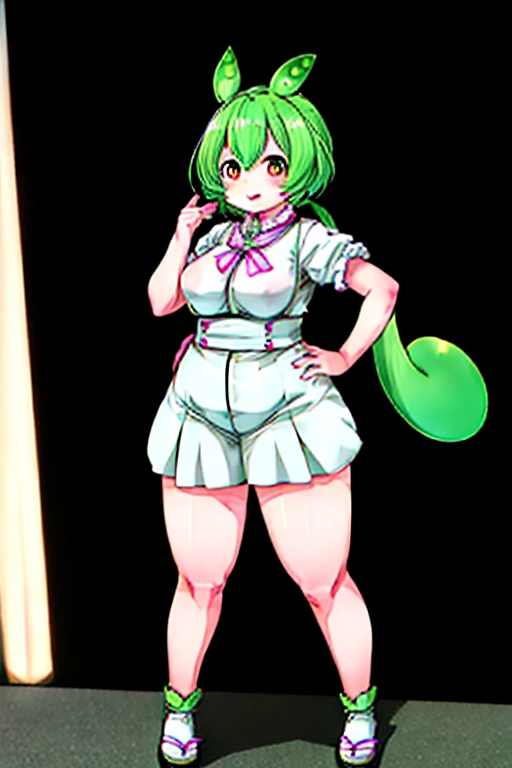 A woman in a black and white outfit is posing on a roof, Half Yamada, Tokyo Cyberpunk Night on the Roof, Chubby, On a rooftop at night in Tokyo, shikamimi, Shot with Canon EOS 5D Mark IV, Ayaka Cosplay, , Neo Tokyo, Shot on a Canon 80d, at night!!, Chiho Big Breasts、pubic hair、Boobs exposed,((NUDE))、（（Nipples））、（（puss））、universe、((((sexy))))