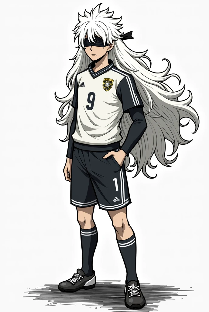 Footballer antony as gojo in the manga panel saying nah i'd win