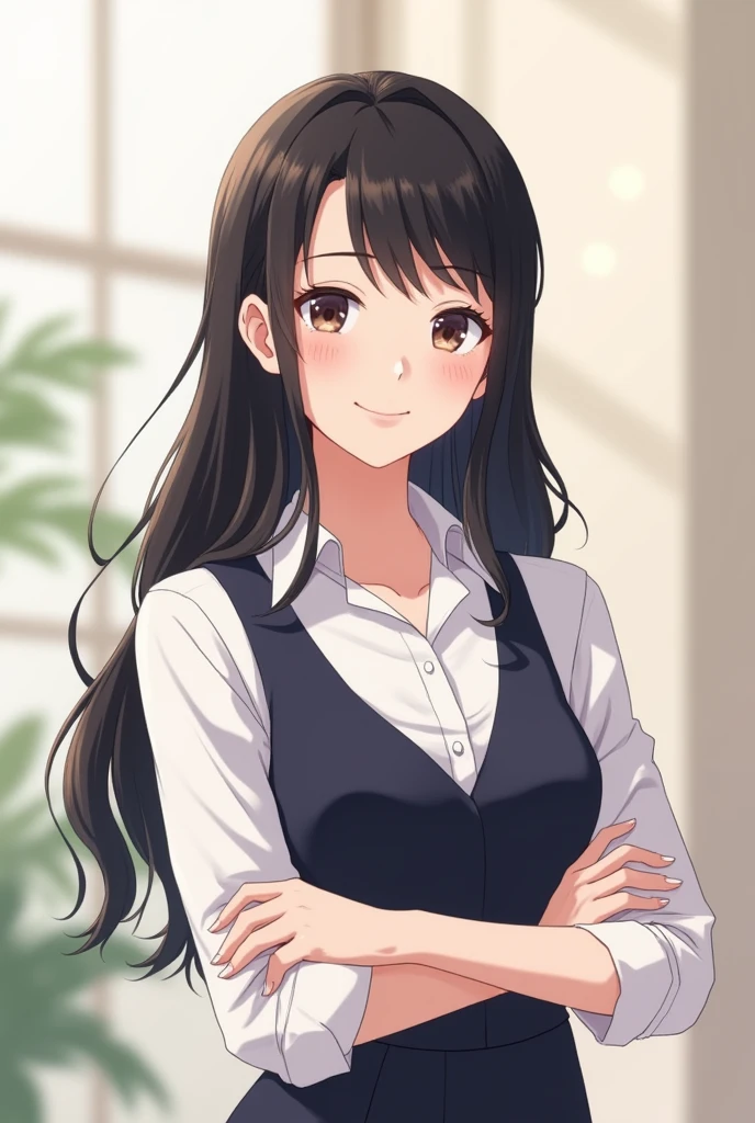 Japanese woman in her 30s, suitable for an Instagram profile picture. Anime style. Art style appealing to women. Occupation: consultant for entrepreneurs. Wearing a casual dress that fits well with the Reiwa era (current Japanese era).
This translation captures the key elements of your original prompt, including: The subject (Japanese woman in her 30s)
The style (anime, appealing to women)
The purpose (Instagram profile picture)
The occupation (consultant for entrepreneurs)
The clothing (casual dress appropriate for the current era)