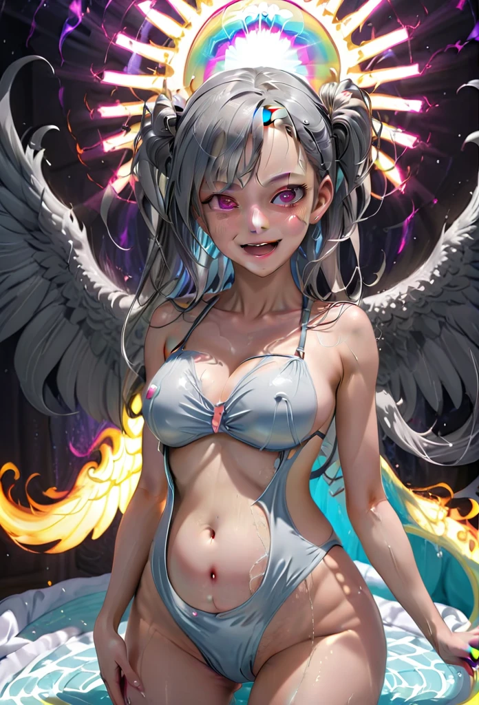 daughter
((((Crying))))
1girl, solo, breasts, looking at viewer, blush, smile, open mouth, navel, twintails, swimsuit, grey hair, wings, horns, pointy ears, armpits, arms up, one-piece swimsuit, grey eyes, skindentation, thigh strap,  motion lines, arms behind head,  plump, blue one-piece swimsuit, steaming body, belly, duel monster, armpit hair,Breast milk、((((pubic hair)))),((((pee))))((((Urinating))))
(masterpiece),(Highest quality),(Very detailed),(Best illustrations),(Best Shadow),(absurdists),(Detailed Background),(so beautiful), 16K, 8k,(Best illustrations),(Best Shadow), (so beautiful)Angela Balzac, Angela Balzac outfit, one person, one person, curve, , Very long hair, , blondes, , Fluorescent pink eyes, Expelled from Paradise, , , Eye motility disorders, Low twin tails, Perfect figure, Heart-shaped pupils, , , front leg pose, arched back, , , orgasm, Afterglow, Sexy smile, , Star-shaped hair fastening, Wire Headgear, , , , , Sexy posture, Dynamic pose, , Squint, Roll your eyes, , Watery eye, , , , , , Saliva trace, , Glowing Skin, Taking illegal drugs, , torogao, ahegao, BREAK, , Dramatic lighting, Psychedelic Background, clear liquid, , night, , Hypnosis topic, Torrent of Light, mysterious, Voice of the Heart,((((childbirth))))