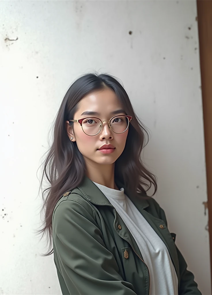 simple spectacles, realistic, potrait