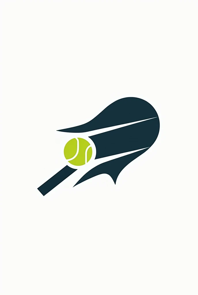 Creat a logo of sports B with the image of racket hitting a ball