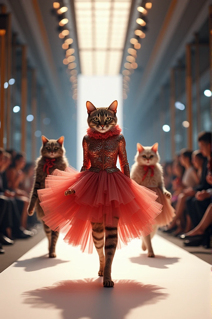Cat fashion show