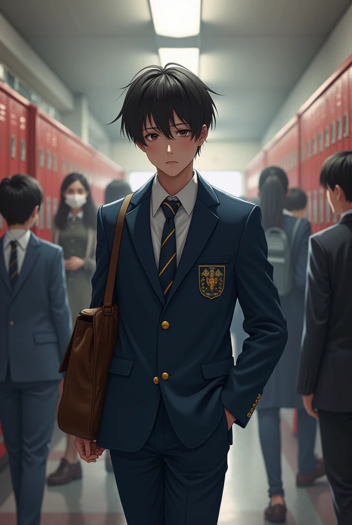 Your forger in a highschool uniform