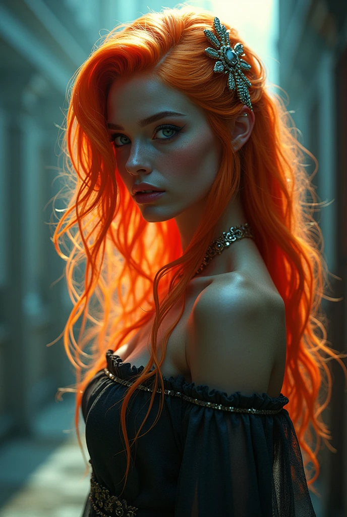 Adagio dazzle as rarity human luminos vivid Orange hair color as Darie female jocul cu moartea