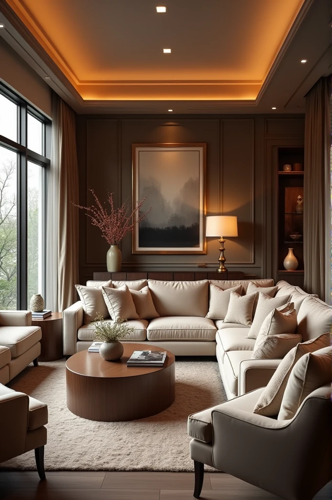 Create for me some option Feeds instagram of my residence instagram account that show an elegant family room 