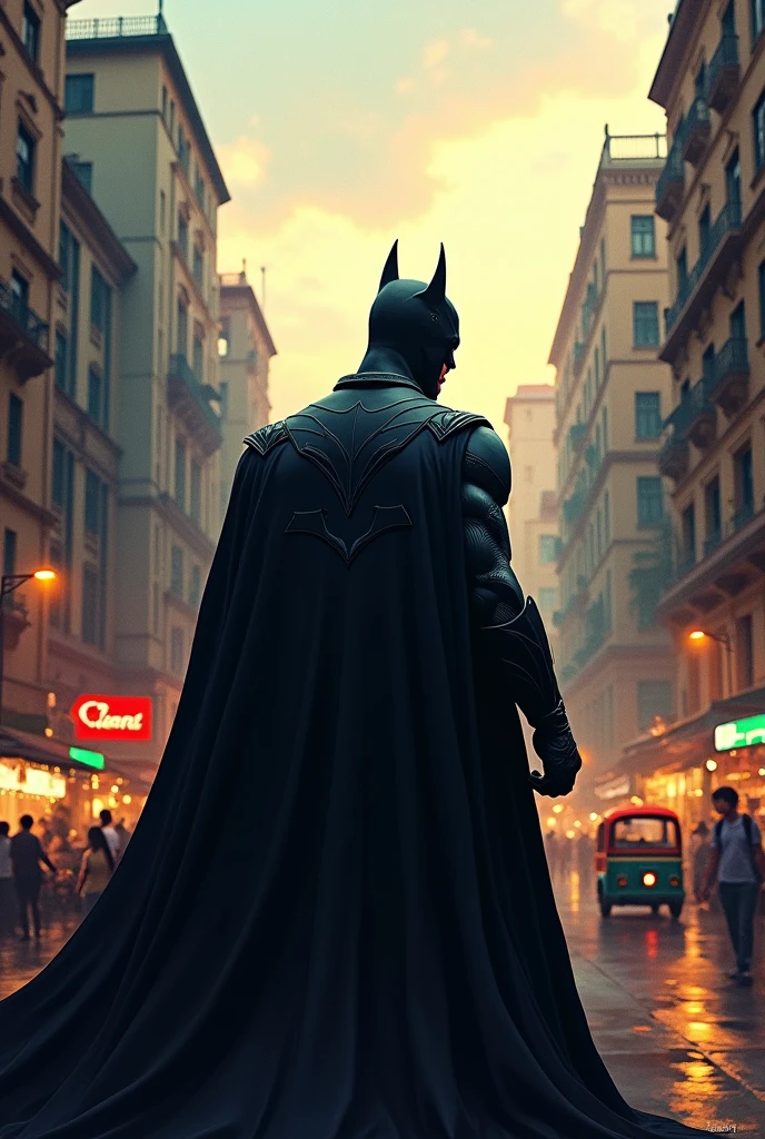 Bat man in Colombo Sri Lanka