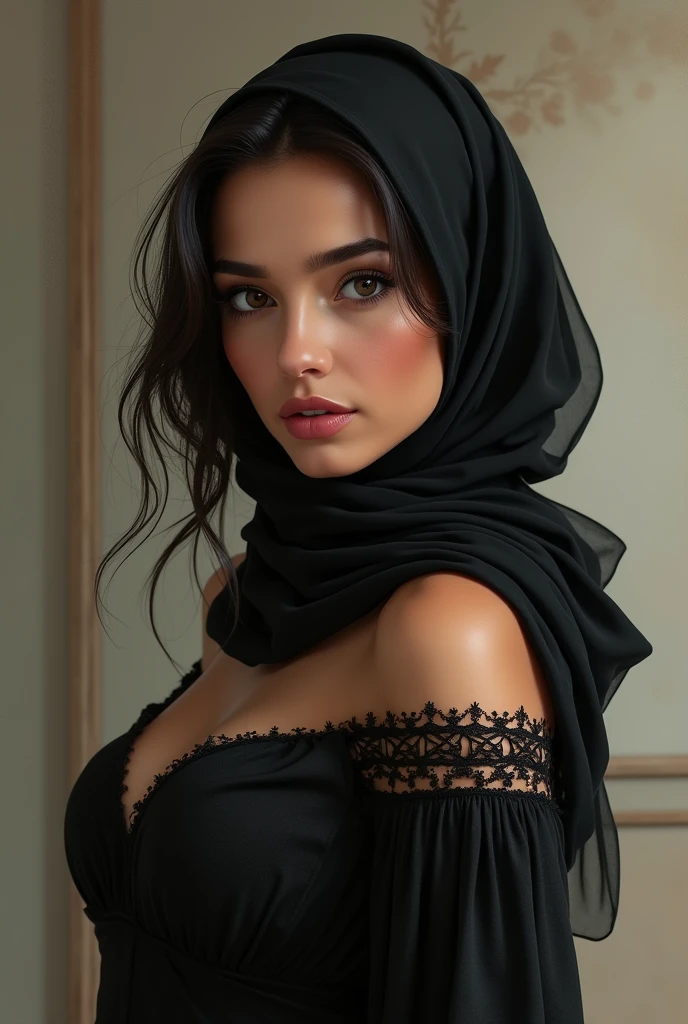The arab big boobs girl in hijab big ass
Long black haired