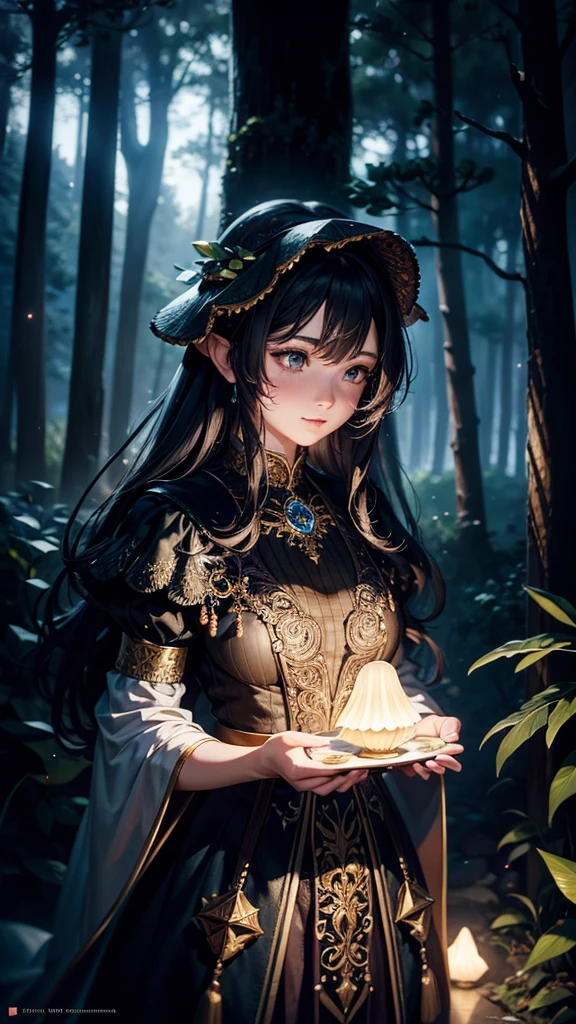 masterpiece, best quality, high quality,extremely detailed CG unity 8k wallpaper, An enchanting and dreamy scene of a fantasy forest, with towering trees, glowing mushrooms, and hidden fairy glens, creating a sense of mystique and enchantment, artstation, digital illustration, intricate, trending, pastel colors, oil paiting, award winning photography, Bokeh, Depth of Field, HDR, bloom, Chromatic Aberration ,Photorealistic,extremely detailed, trending on artstation, trending on CGsociety, Intricate, High Detail, dramatic, art by midjourney