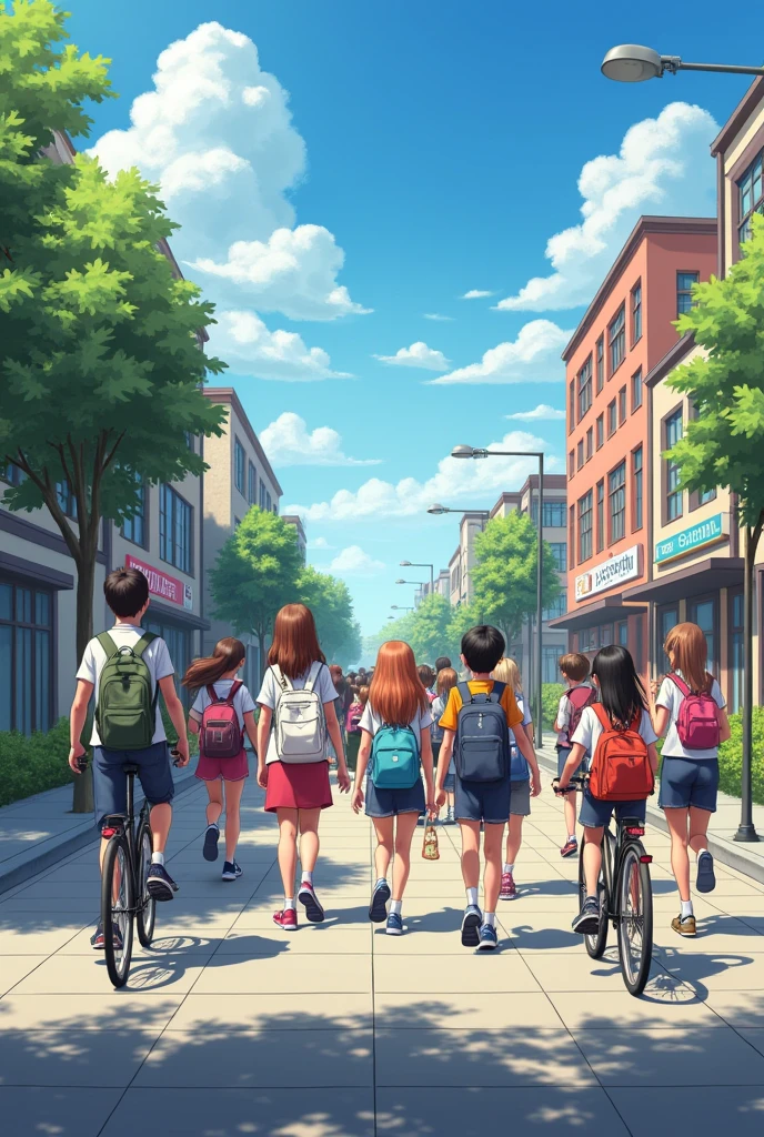 Make me students are going to school