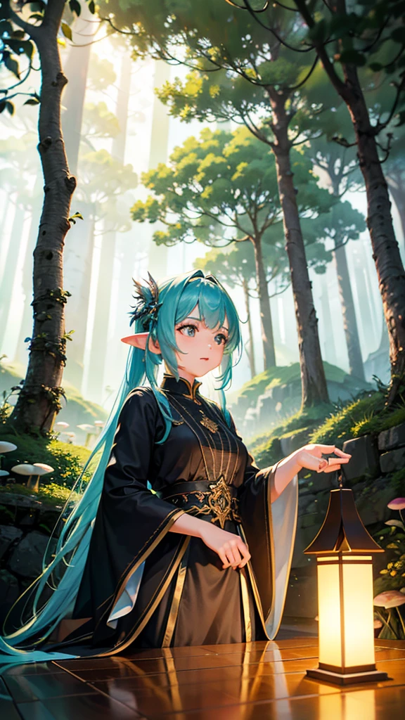 masterpiece, best quality, high quality,extremely detailed CG unity 8k wallpaper, An enchanting and dreamy scene of a fantasy forest, with towering trees, glowing mushrooms, and hidden fairy glens, creating a sense of mystique and enchantment, artstation, digital illustration, intricate, trending, pastel colors, oil paiting, award winning photography, Bokeh, Depth of Field, HDR, bloom, Chromatic Aberration ,Photorealistic,extremely detailed, trending on artstation, trending on CGsociety, Intricate, High Detail, dramatic, art by midjourney