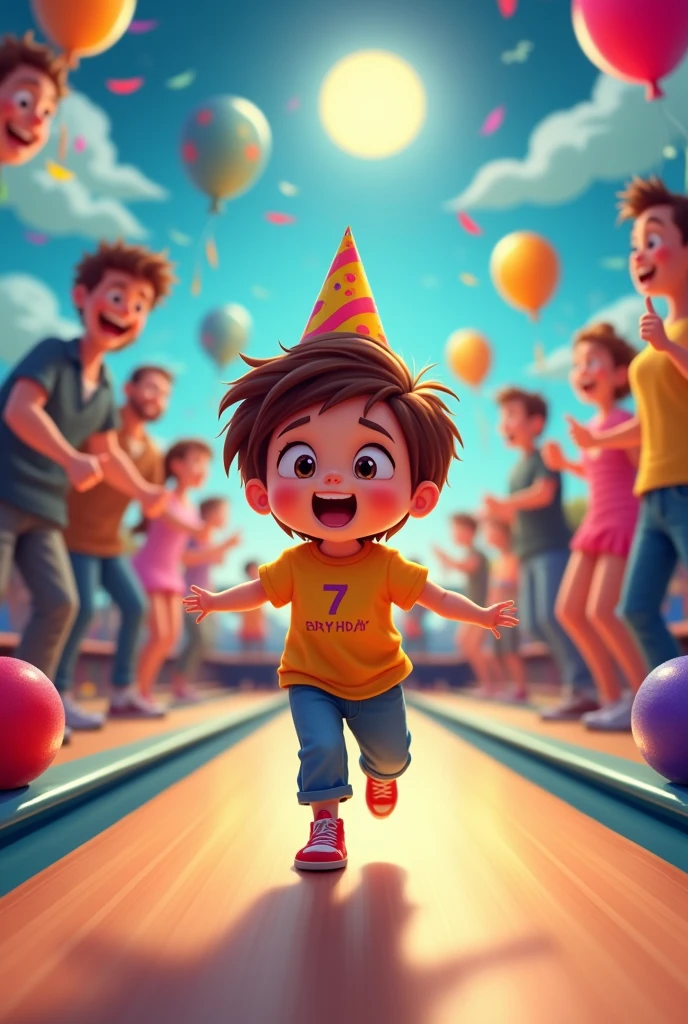 birthday 7 bowling party