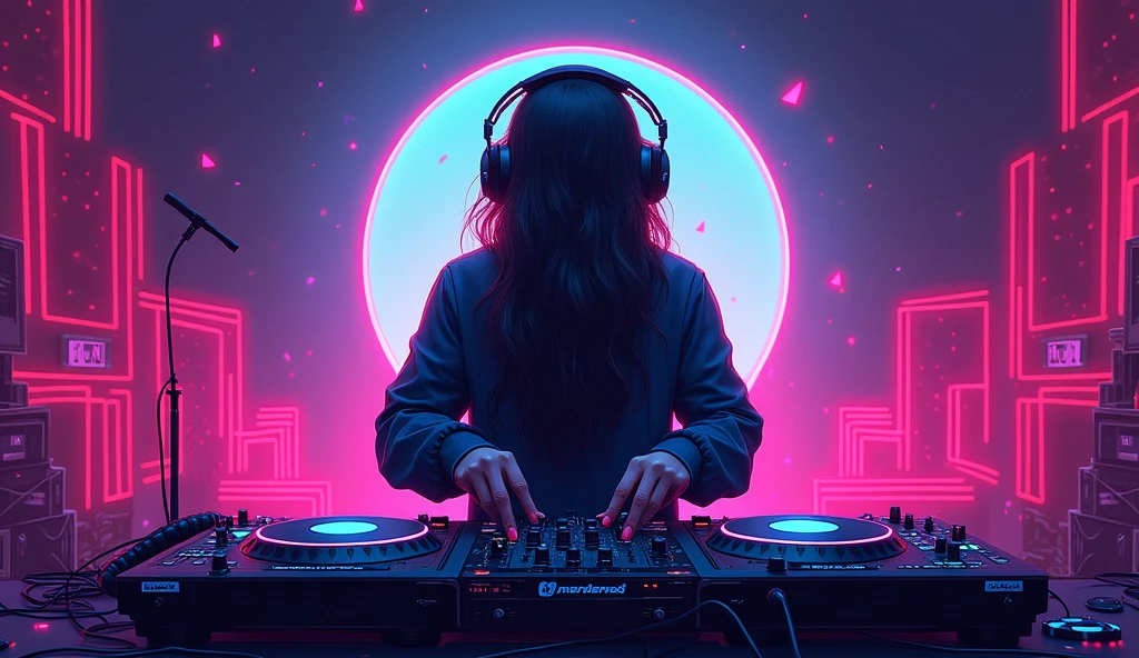 rave, edm, eletronic music, illustration