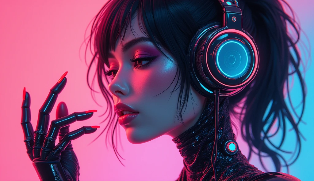 (masterpiece:1.2),(Highest quality),(Super detailed),(Ultra-high resolution),(Best illustrations),8k,wallpaper,Beautiful female cyborg,whole body,psychedelic,Vector art,Layered textures,progressive,pop,sf,cyber punk,Super sexy:2.0