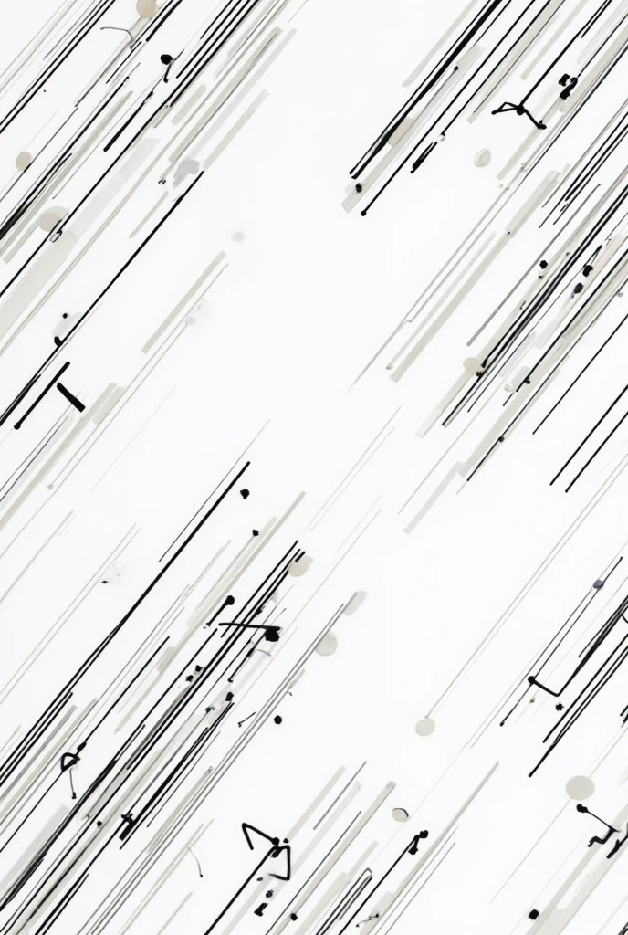 "Minimalistic geometric pattern with sharp lines and abstract shapes in a monochrome palette