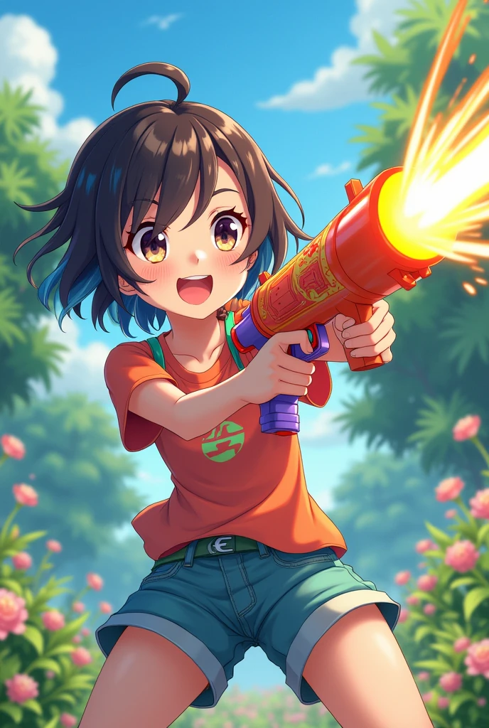 Anime girl water gun