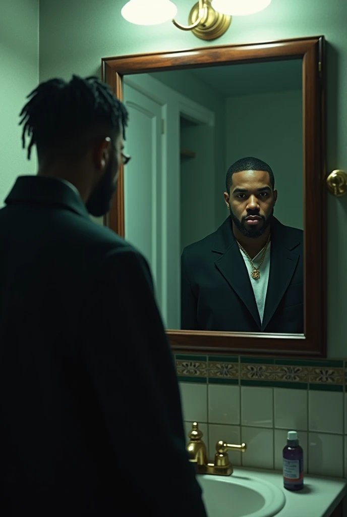Kendrick the type of dude to appear in the mirror behind drake when he closes the medicine cabinet