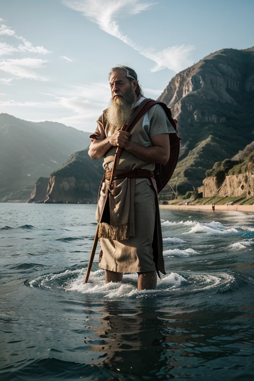 moses is opening the sea