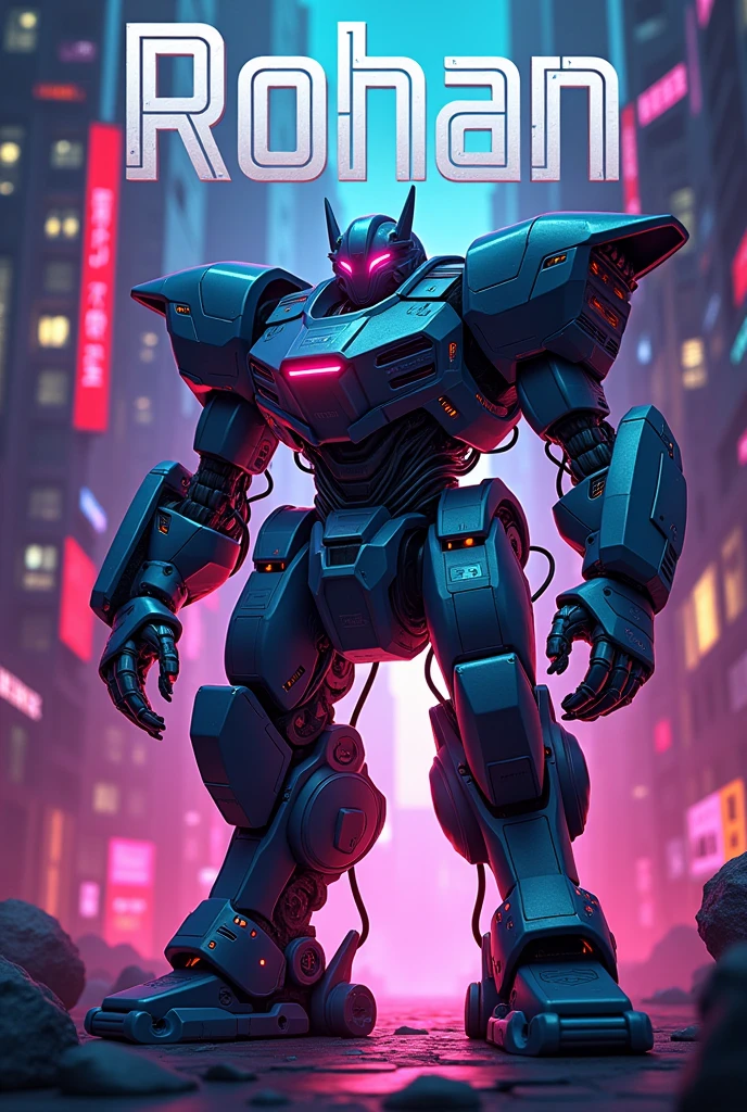 Create a logo for my youtube shorts channel by the name of "Rohan shorts " . With realistics ai mechas