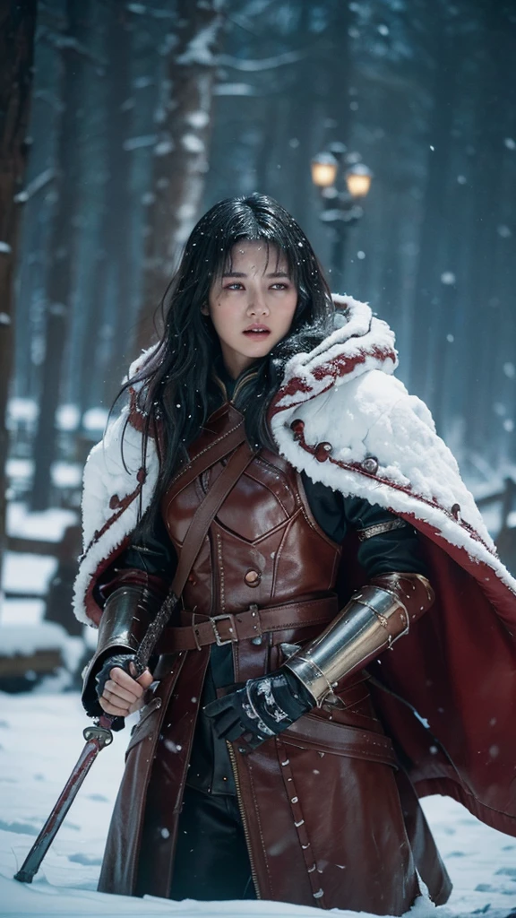 Please generate a high-definition cover for my online novel with 1 man and 3 women in the same picture,A man stands with a sword,The woman is extremely beautiful,This is its introduction:Winter is coming,The fate of Skyrim hangs by a thread。The Thalmor's cavalry tramples this ancient land,The shadow of the dragon looms over the world。And he,Relos,A humble bastard,But holds the power to change everything - the blood of the Dragonborn。 But it's not salvation he desires,But conquer。He will pave a bloody road to the pinnacle of power with iron, blood and fire,Stepping on the corpses of enemies,Ascend the and cold throne。