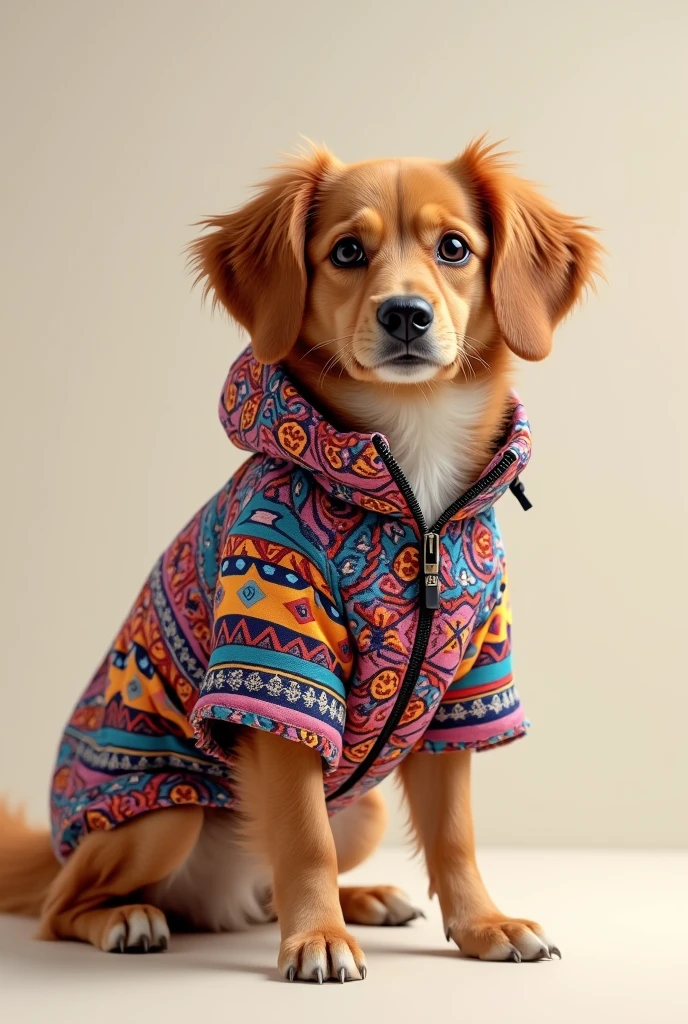 dog wearing coat pattern