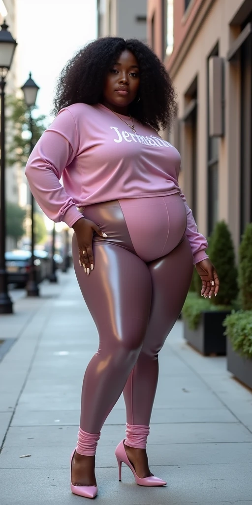 HUGE ASS, HUGE BOOTY, epic, HUGE ASS, HUGE BOOTY, and thick legs thighs hips calves, HUGE ASS, HUGE BOOTY, with the worlds 🌎 largest buttockspaired with thin tapered tiny waist, extremely attractive dark skin melanin, HUGE ASS, HUGE BOOTY, photo, genetically modified to have the widest hips in the world with the smallest chest in the World 🌎, plum translucent short sports coat + with lots of translucent HUGE puffy sleeves + with long translucent plastic jeggings, brightly lit face, no nsfw, She has highly sophisticated very (twenty foot) long burgundy mohawk fade, happy expression, no nudity, brightly lit, stunning 8K, location: (well-lit grunge interior), best quality, DSLR.
