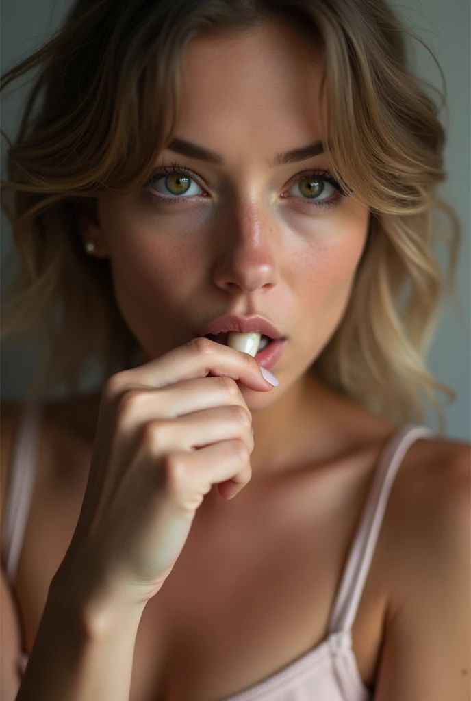 young woman sucking a penis