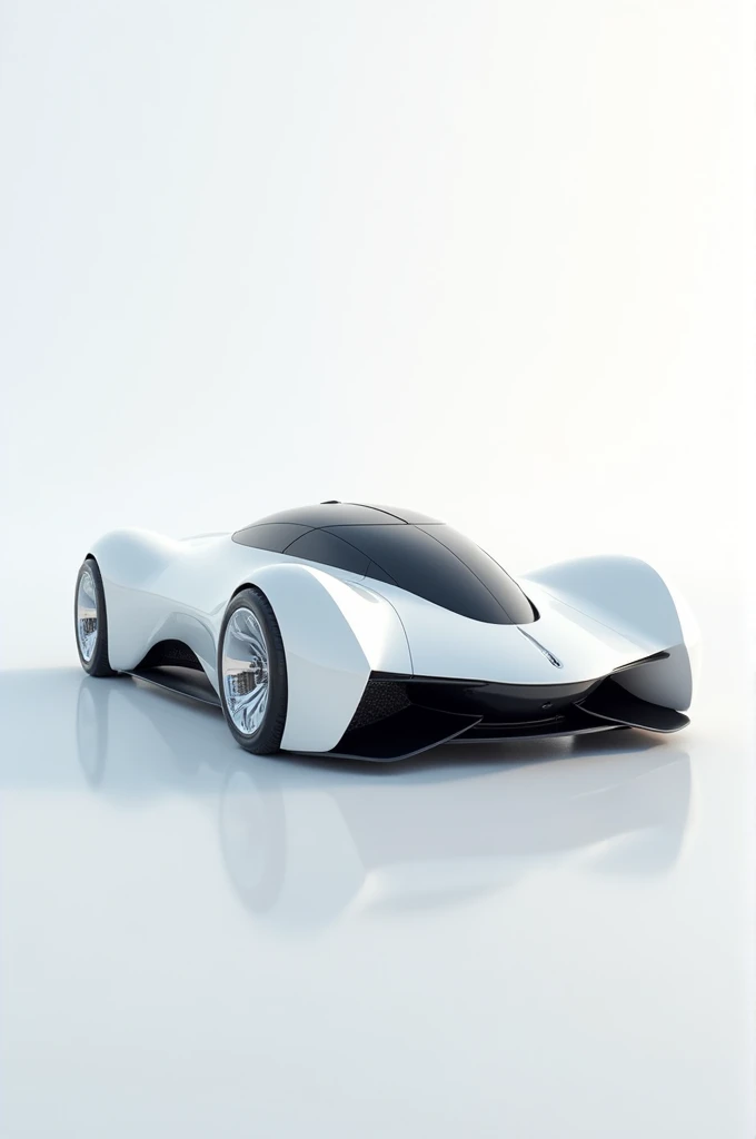 A futuristic car with white background
