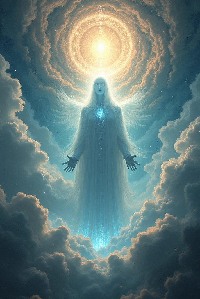 Generate an image of God speaks to me