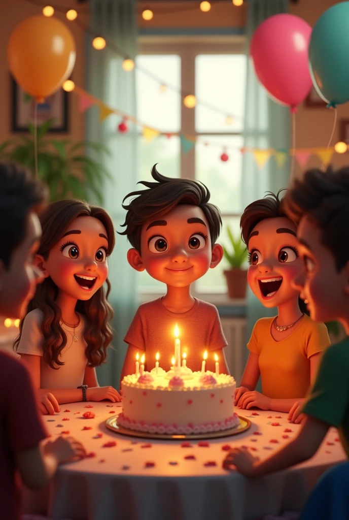 On his birthday