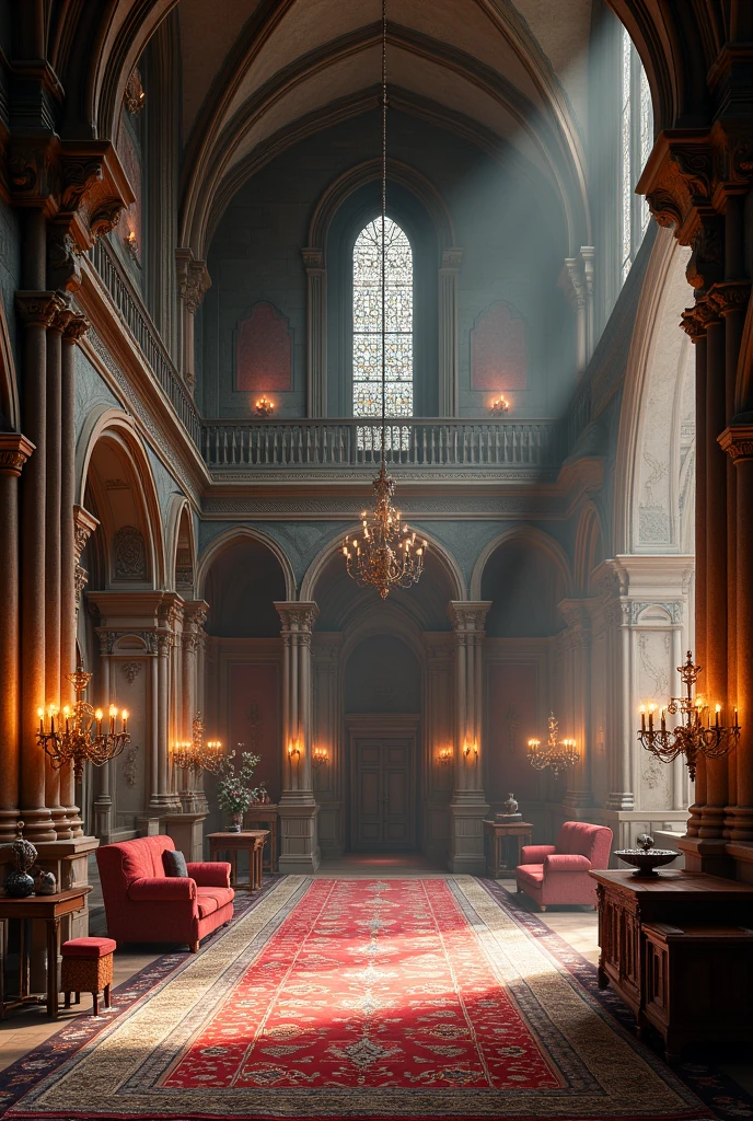 interior of a castle