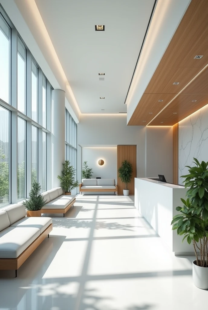 perspective of a medical clinic. no person