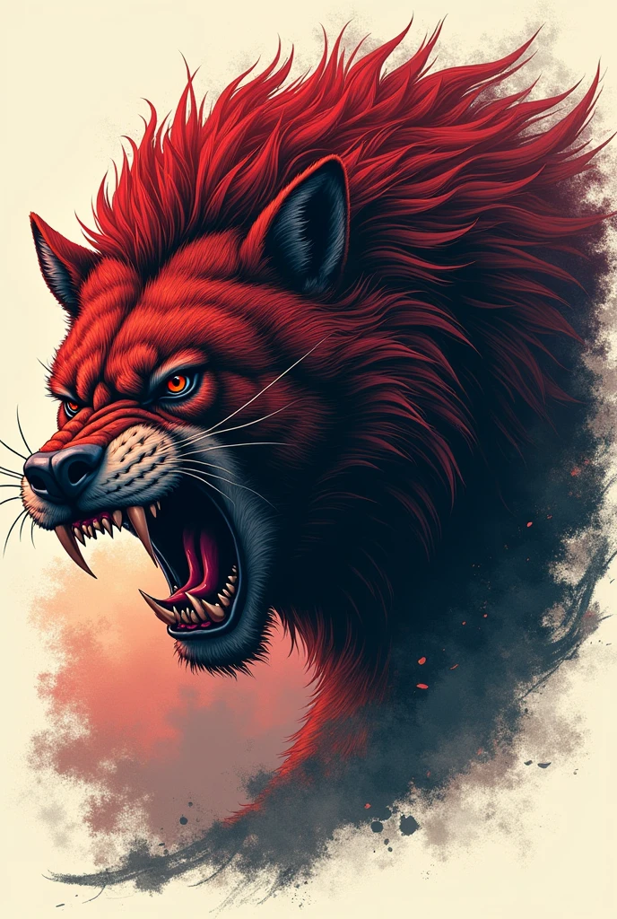 Angry animal t shirt disign