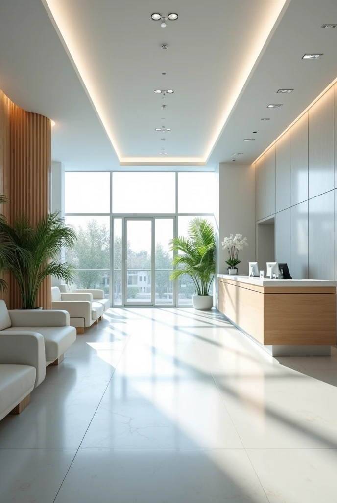 perspective of a medical clinic. no person