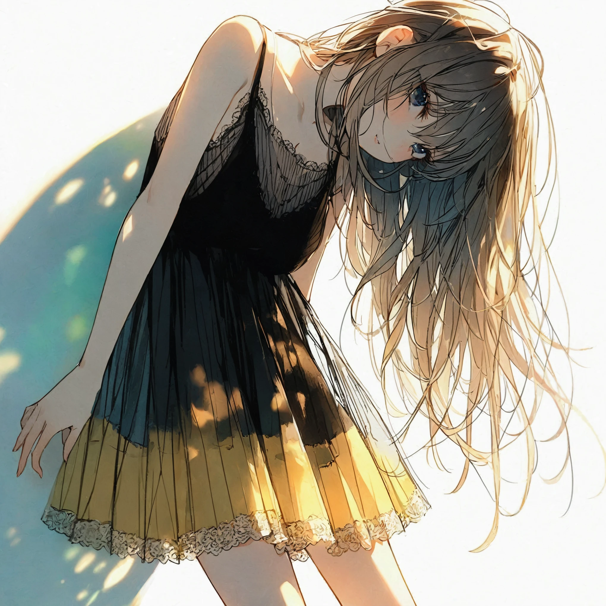 Official art using high-quality hand-drawn watercolor sketch techniques. (best quality,4k,8k,highres,masterpiece:1.2),ultra-detailed,beautiful detailed eyes,A girl with beautiful eyes, everyone, beautiful anime girl, cute anime girl, smooth anime art, anime style, elegant colors, soft lighting, delicate beautiful eyes, very coquettish, (beautiful large breast:1.2), (correct hands:1.2),