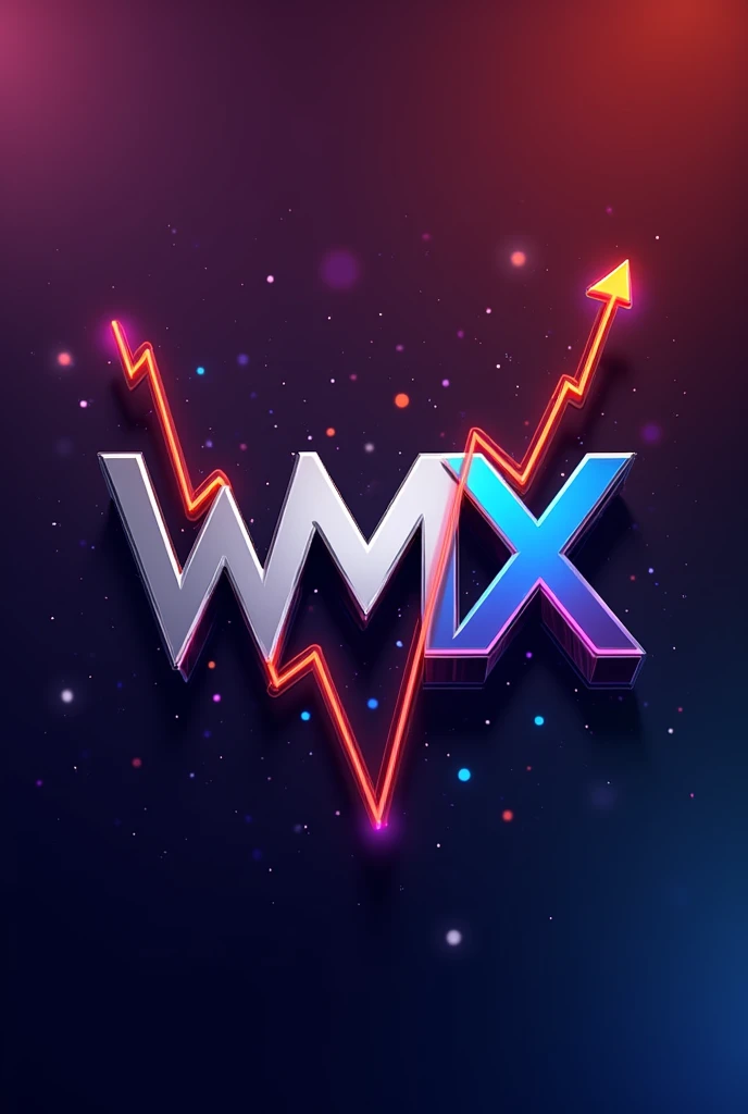 Create a logo using word wmfx combine with uptrend and downtrend sign related with Forex trading. Colourful and more realistic