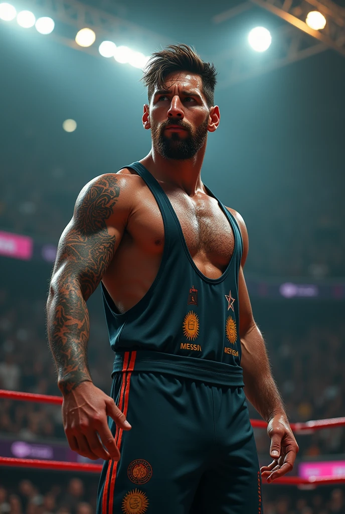 Messi as a wrestler