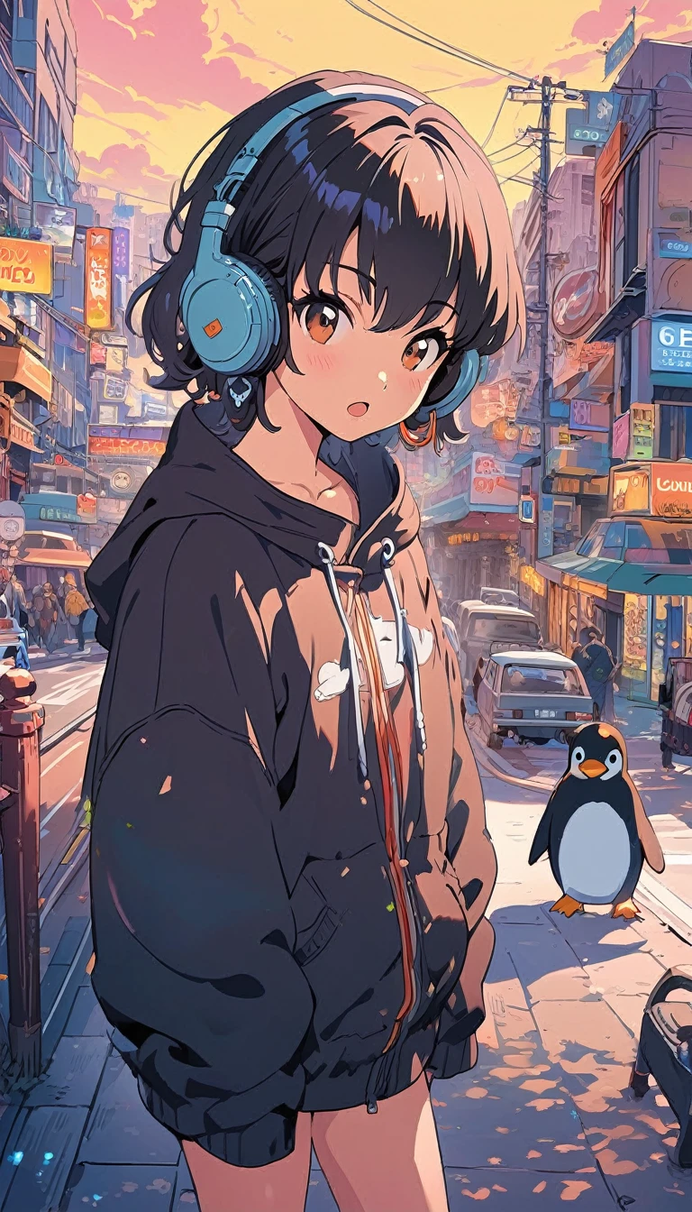She created an amazing image of a girl who dreams of flying in the sky with her pet dragon. The images have a colorful and whimsical atmosphere, And the girl and the dragon look very happy and free. The image has、There are also details that indicate the character and hobbies of the girl, Her headphones and more, Her backpack, and her sketchbook. The image impressed the judges and readers with its originality and creativity.