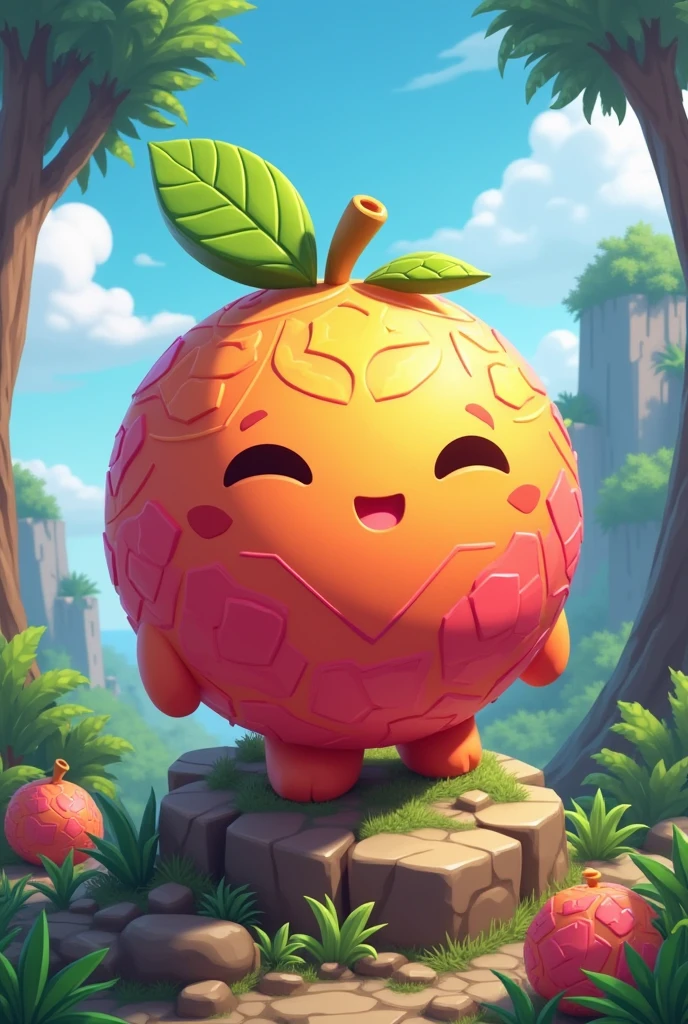 A rubber fruit from blox fruits