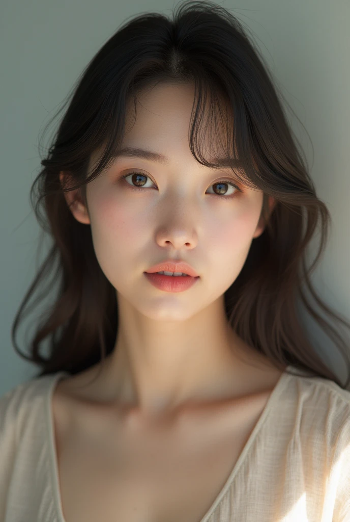 Memory correction:255, Everything modern:1.66, Cute Japanese Women Photos, smile:1.78, 20-year-old, oil, One Length Hair&Hair straightening balm:1.55, (photo Realistic:1.4), (hyper Realistic:1.4), (Realistic:1.3), (Smoother lighting:1.05), (Improving the quality of cinema lighting:0.9), 32K, 1 person,20-year-oldの, Realistic lighting, Backlight, The light shines on your face, Ray Tracing, (Bright light:1.2), (Improvement of quality:1.4), (Highest quality Realistic textured skin:1.4), fine grain, Detailed face,(smile:0), (Emphasis on face close-up:1.3), (Enhances the beauty of skin texture:1.1),((Extremely precise and accurate anatomy:1.0)), (Enhances the beauty of skin texture:1.1), Clean and glowing skin, mesh, thin:1.2, (Realistic:1.3), Realisticなライティング, (Smoother lighting:1.05), 32K, One Japanese woman, fine grain, Detailed face, (Film Grain:1.1),(Accentuates body lines:1.1), High resolution, Natural look, Kind eyes, Improves hair quality, Delicate light and shadow, Transparent muscles, Graceful pose, Beautiful Eyes, Sharp details, Soft light reflection, Beautiful contours, Delicate skin tone, Fine hair texture,Cute Japanese Women Photos,((Women's Summerwear))