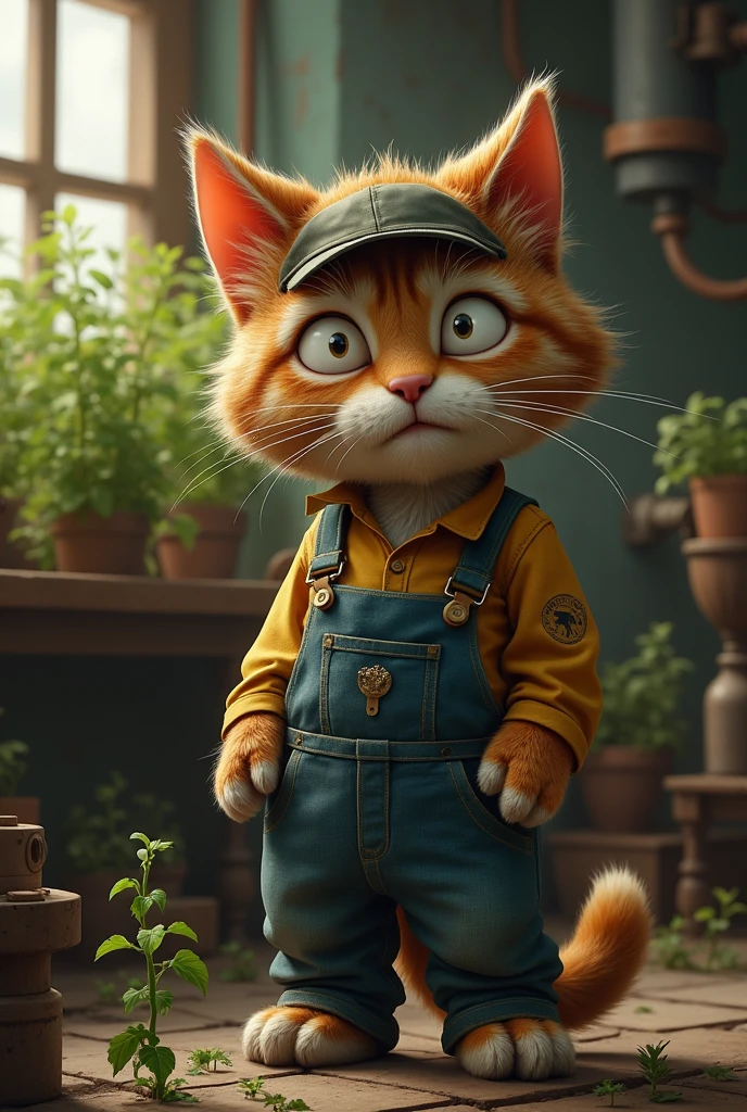 Scene 2: The Dedicated Father
Mr. Whiskers(poor cat) worked long hours at the Catnip Factory, where he was known for his diligence. Though the work was exhausting, he never complained