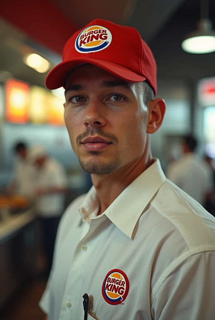 Burger king worker male white american