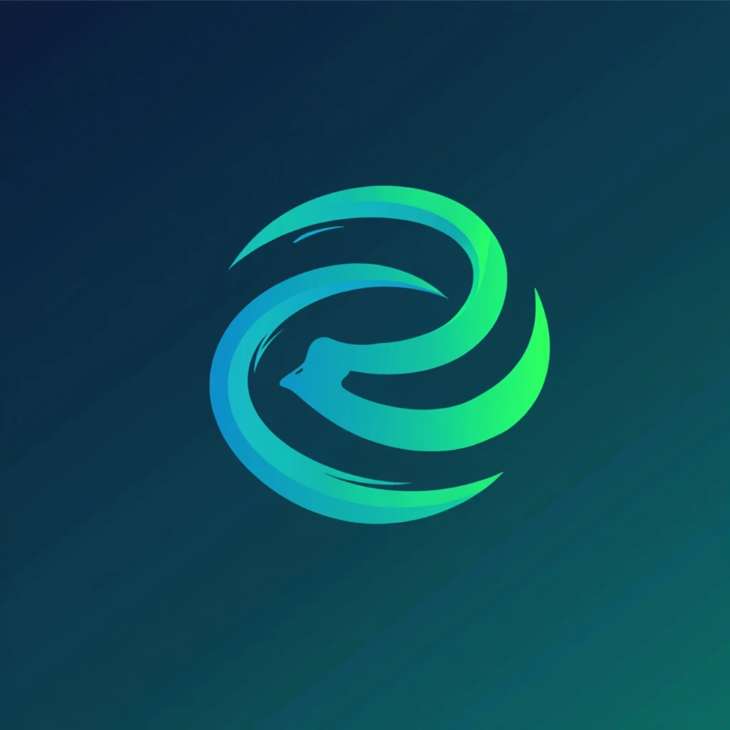 "Commission the creation of a sophisticated, high-quality logo for 'Social Echo Creative,' drawing inspiration from Concept 1. The design should artfully combine the essence of social media influence with the natural propagation of sound, encapsulated in a stylized representation. The focal point will be a refined, abstract letter 'S' that seamlessly transitions into dynamic, expanding waves or ripples. These elements symbolize the agency's prowess in creating content that resonates and spreads across the digital landscape, much like an echo in a vast space.

### Core Design Elements:
- Primary Symbol: The logo should feature an elegantly designed 'S' that fluidly morphs into ripples or waves, representing the spread of ideas and content through social media channels. This symbol should be crafted to stand out for its creativity and uniqueness.
- Color Palette: Utilize a blend of deep blues to signify trust, communication, and depth in the digital realm, complemented by vibrant greens to symbolize growth, creativity, and innovation. Consider incorporating gradients to add depth and modernity to the design.
- Typography: Pair the symbol with a modern, clean typeface for the 'Social Echo Creative' text. The font should convey professionalism and be legible across various sizes and applications, complementing the logo's visual theme without overshadowing the primary symbol.
- Style and Versatility: Aim for a design that strikes a balance between simplicity and memorability, ensuring the logo remains effective and recognizable across different mediums — from digital platforms to print materials.

### Design Specifications:
- The logo must be versatile, easily adaptable for use in a wide range of media, including website headers, social media profiles, business cards, and promotional materials.
- Ensure scalability, with the design maintaining its integrity and impact when viewed at both large and small scales.
- Provide the final logo in multiple formats, including vect